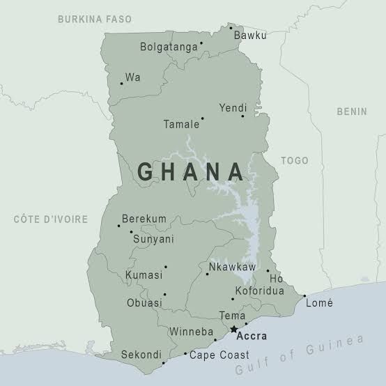 Map of Ghana
